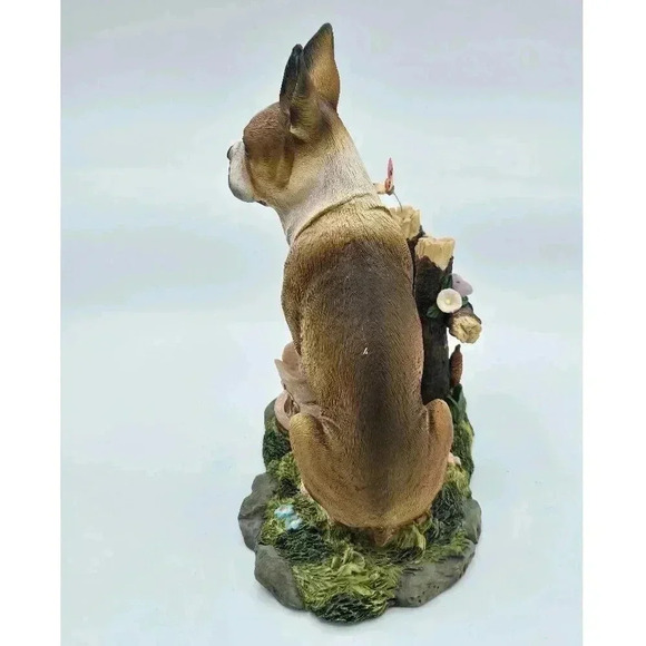 Adorable Ceramic Dog Figurine with Butterfly - Perfect Home Decor - Picture 5 of 8